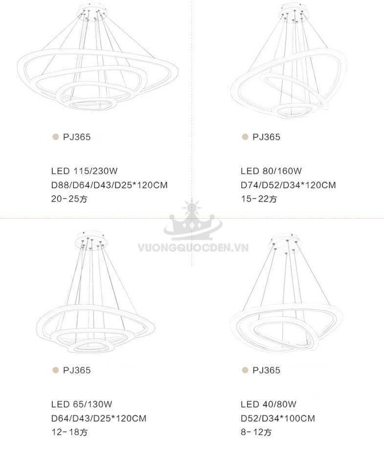 Đèn thả LED hiện đại PJ513-9